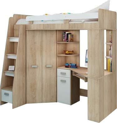 High Sleeper Bunk Bed Entresole All In One Left Hand Side