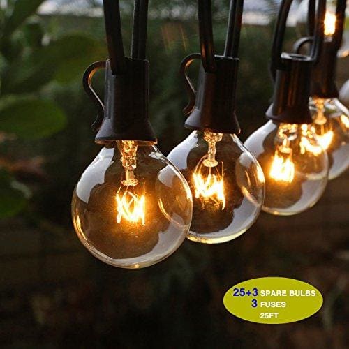 Waterproof outdoor string lights