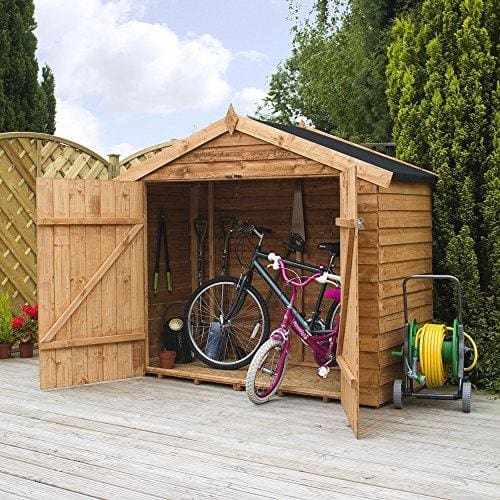 waltons est. 1878 7x3 wooden bike shed, garden storage