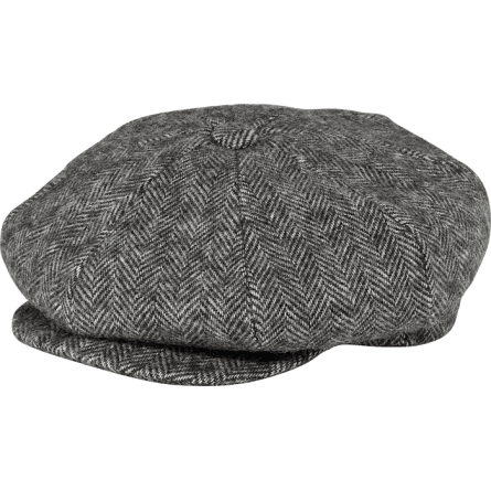 Grey Herringbone News Boy Hat – AbracadabraNYC