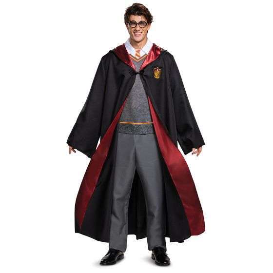 Deluxe Harry Potter  Adult Hooded Robe & Jumpsuit Costume