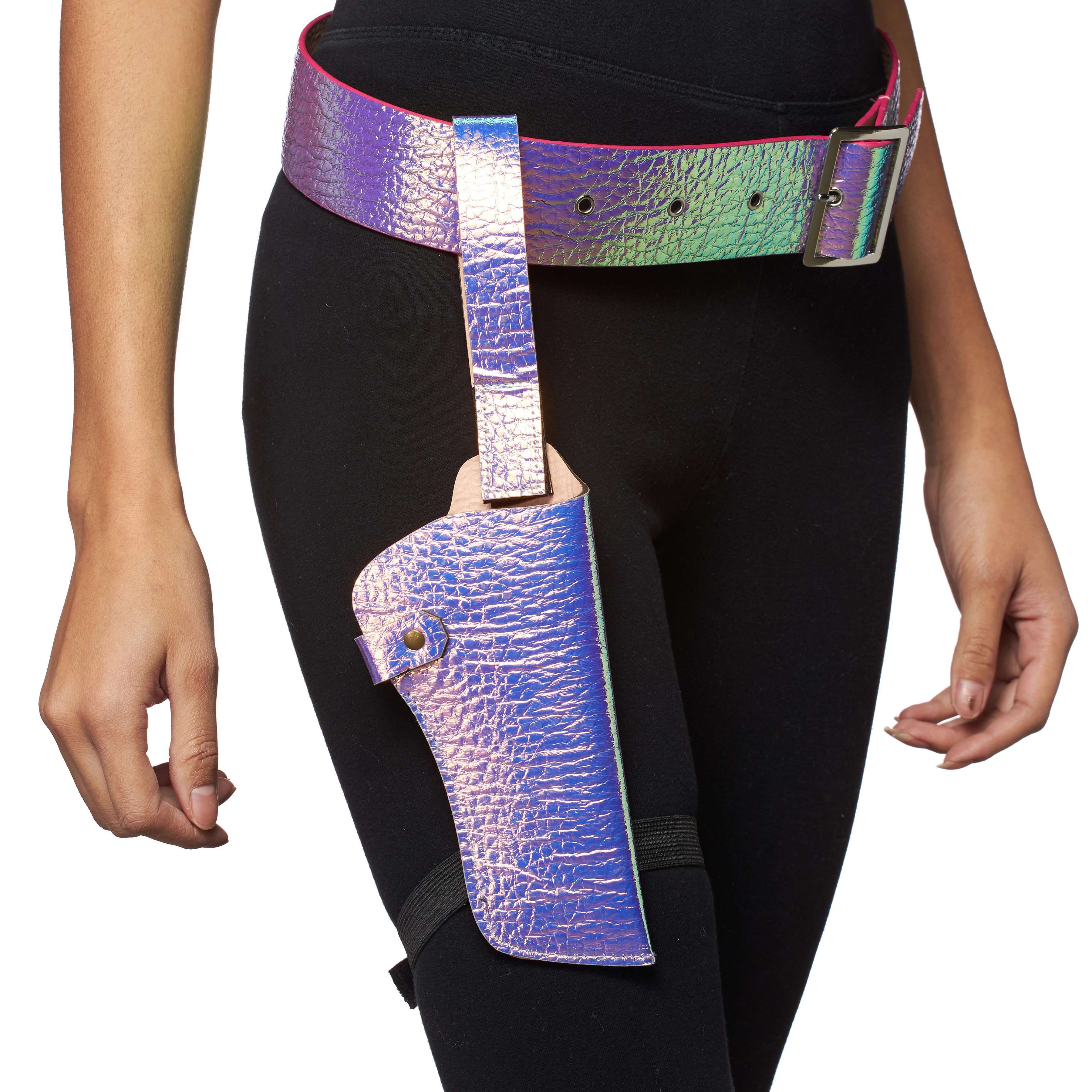 Holographic Festival Belt and Holster – AbracadabraNYC