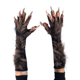 Brown Wolf Gloves