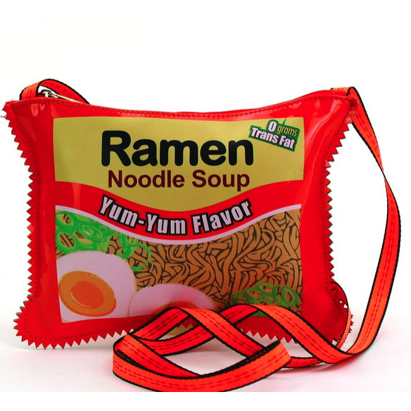 Ramen Instant Noodle Soup Crossbody Bag in Vinyl