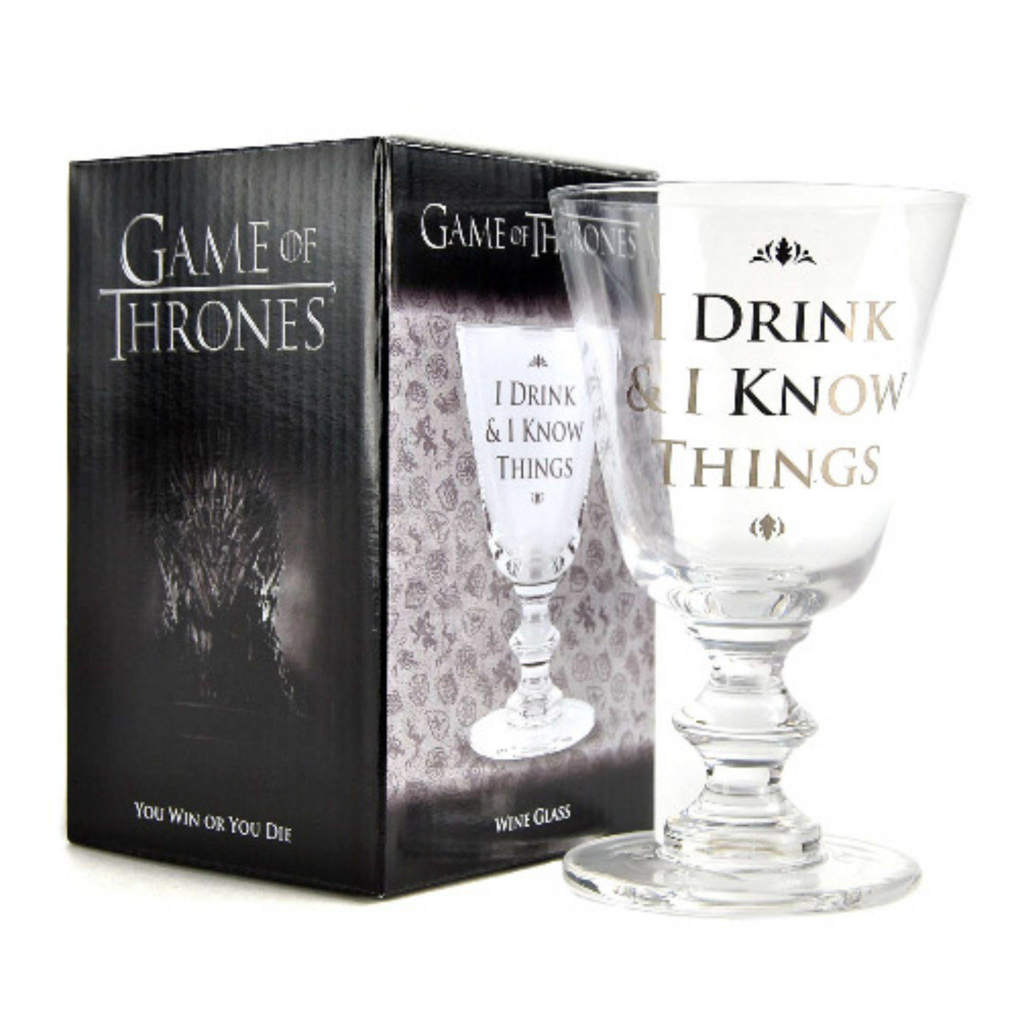 Game Of Thrones - I Drink & I Know Things Wine Glass