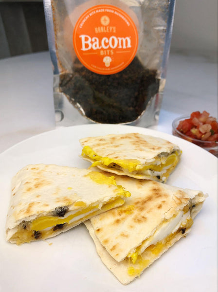 Bacom, Egg, and Cheese Breakfast Quesadilla
