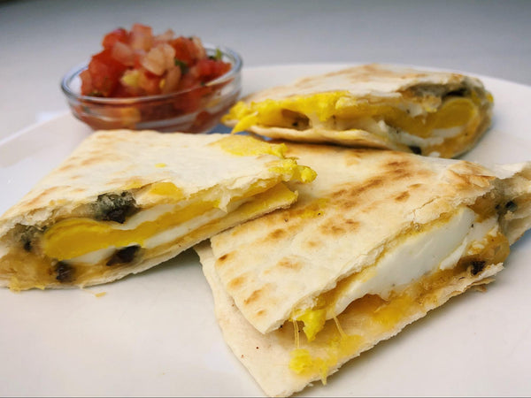 Bacom, Egg, and Cheese Breakfast Quesadilla