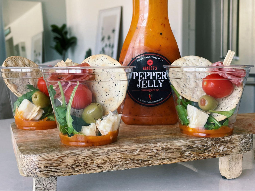 Mini Charcuterie Cups with Hanley’s Pepper Jelly 