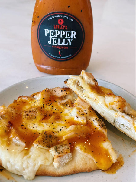 Pepper Jack & Hanley’s Pepper Jelly Chicken Flatbread