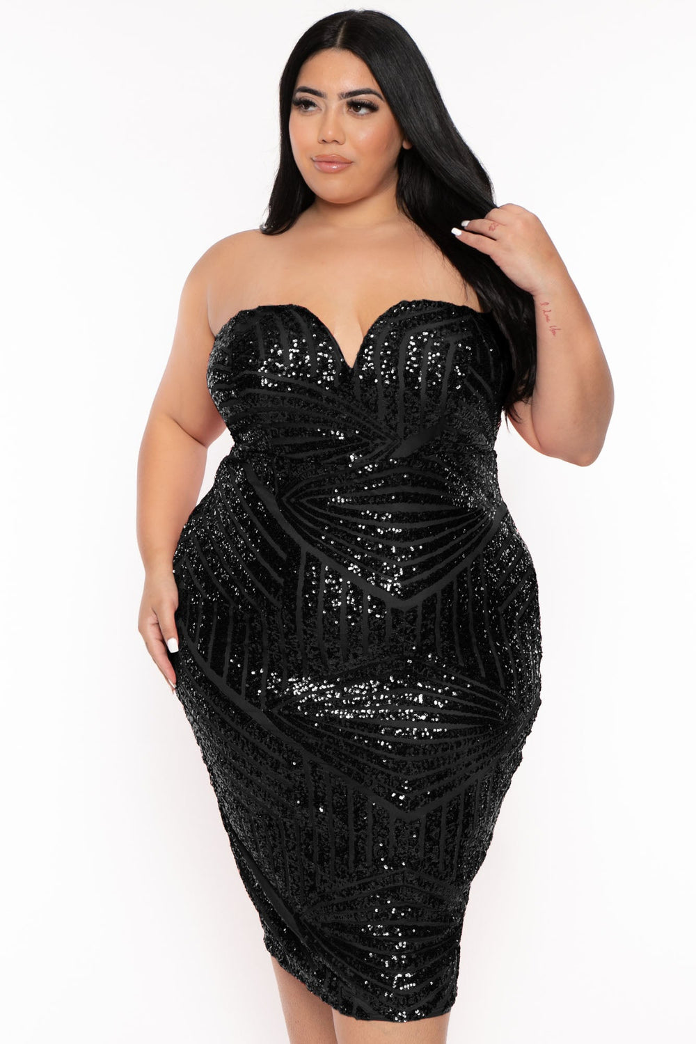  Pianpianzi Womens Plus Size Dress Women Sexy Sequins