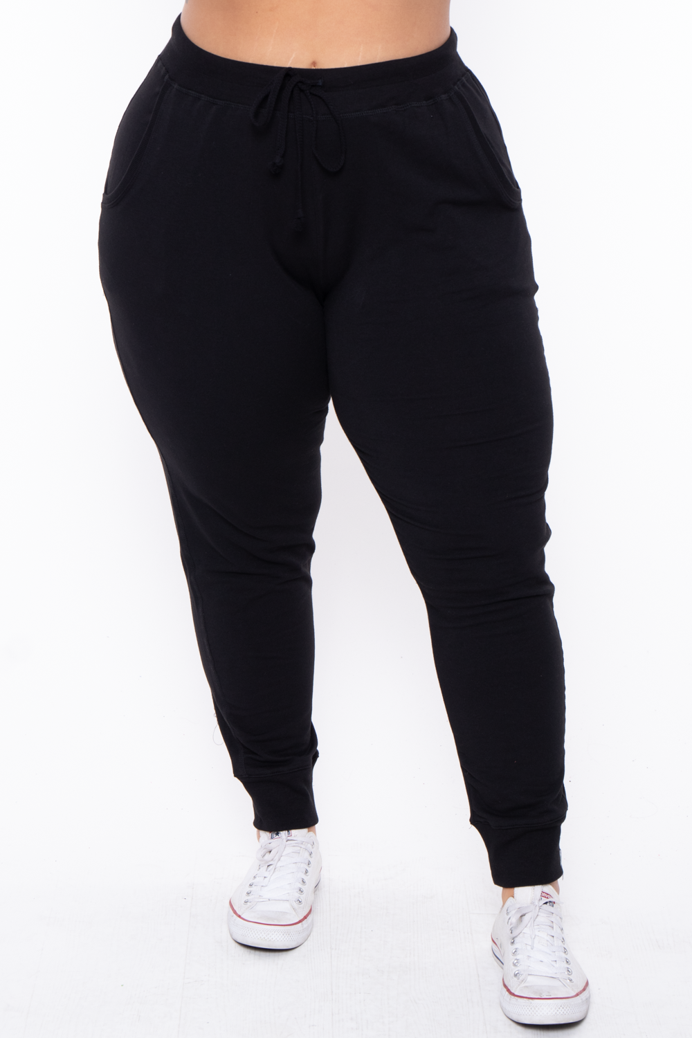 Plus Size Sweat Jogger - Red