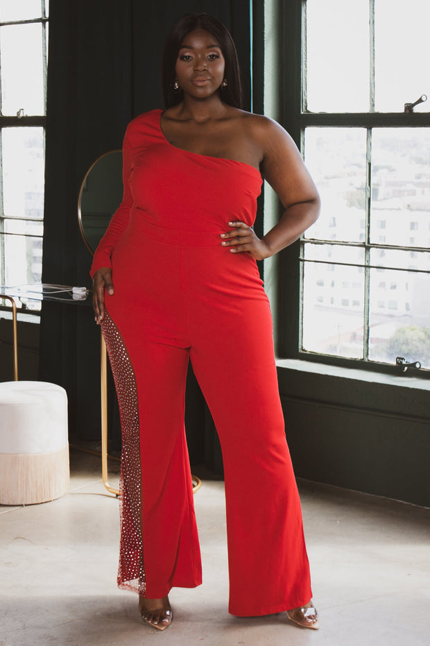 bling jumpsuit plus size