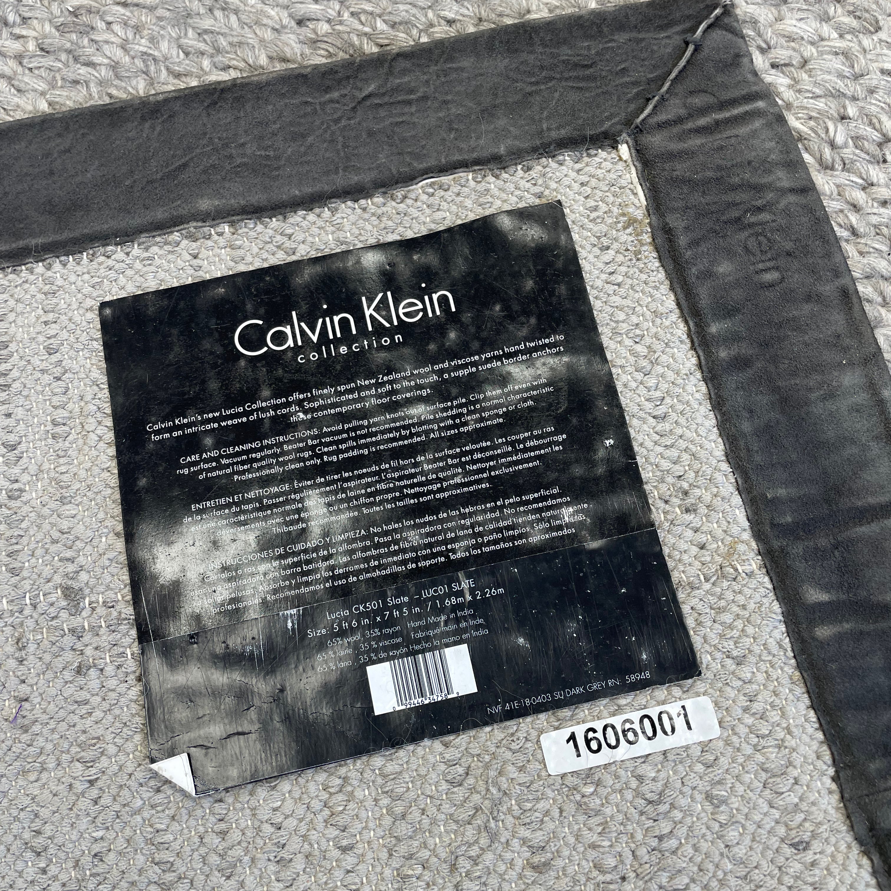 Calvin Klein Lucia Rug 168cmx226cm - Slate - Showroom Clearance | The Oak  Outlet Co.