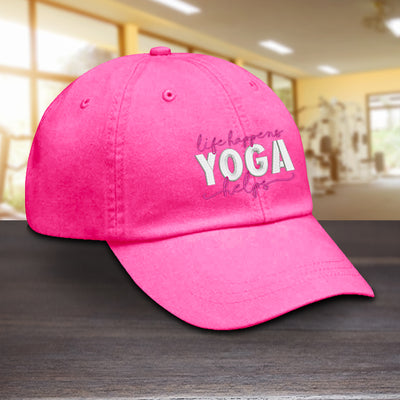 Life Happens Yoga Helps Hat