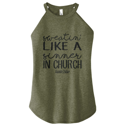 Sweatin Like A Sinner In Church Rocker Tank