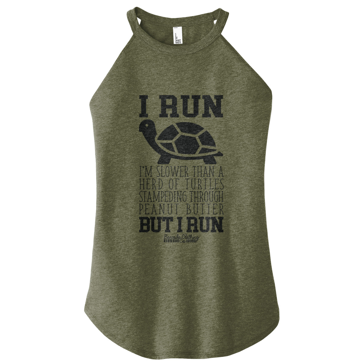 Run Slower Turtles Rocker Tank