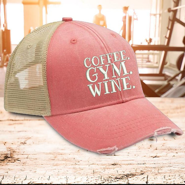 Coffee Gym Wine Hat Barcode Clothing Co