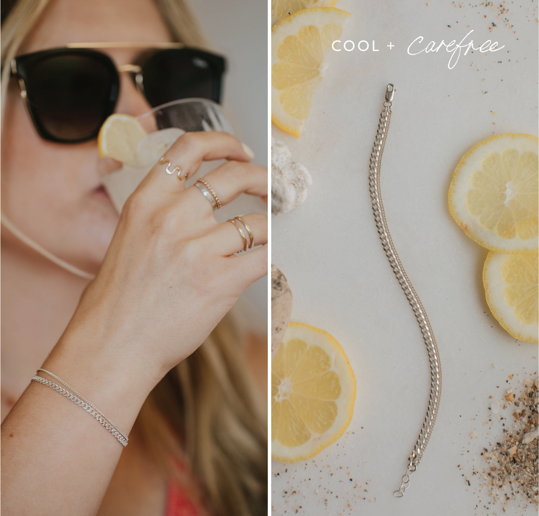 Cool + Carefree Friendship Bracelet by Hello Adorn