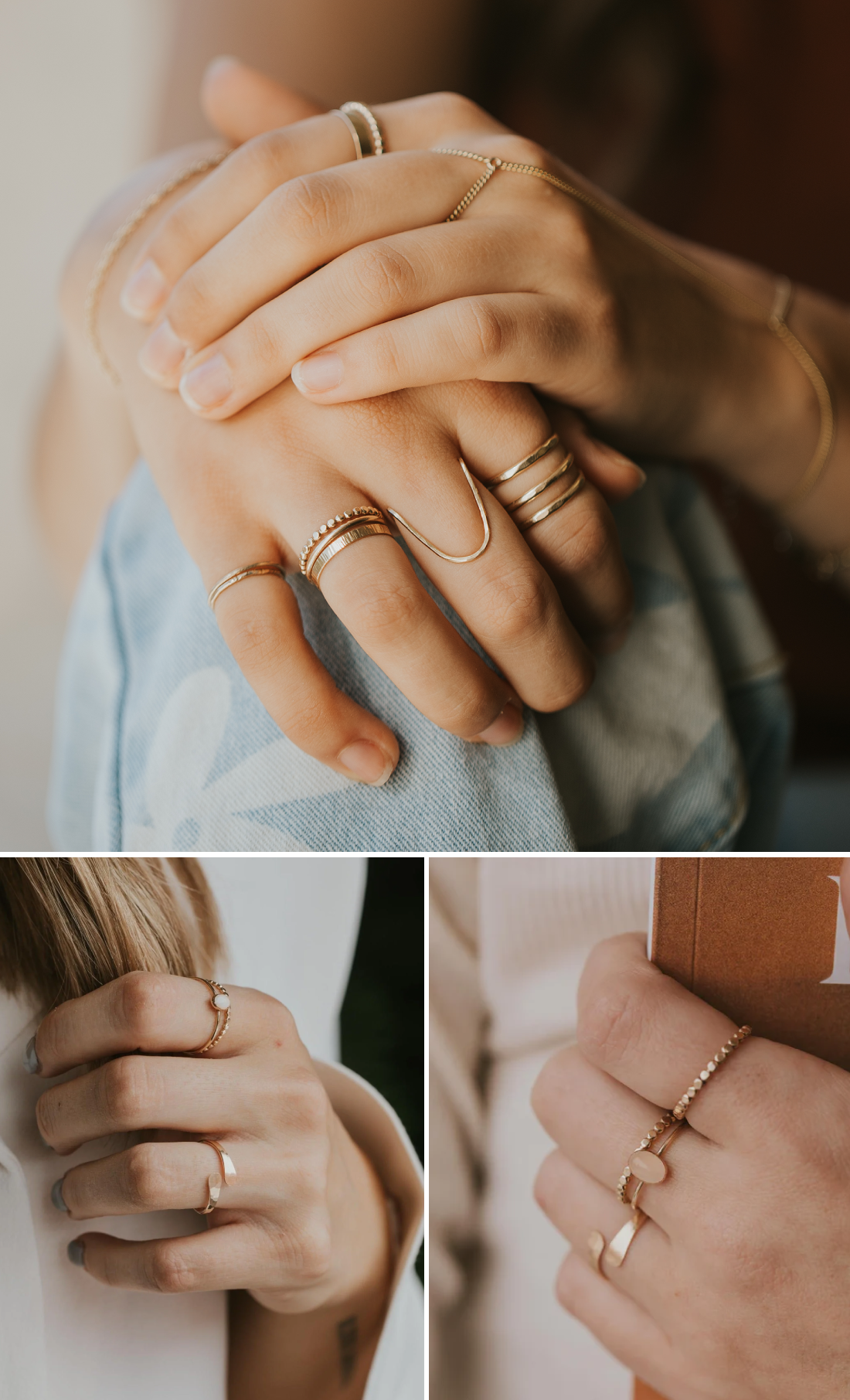 Stacking and layering rings and bands