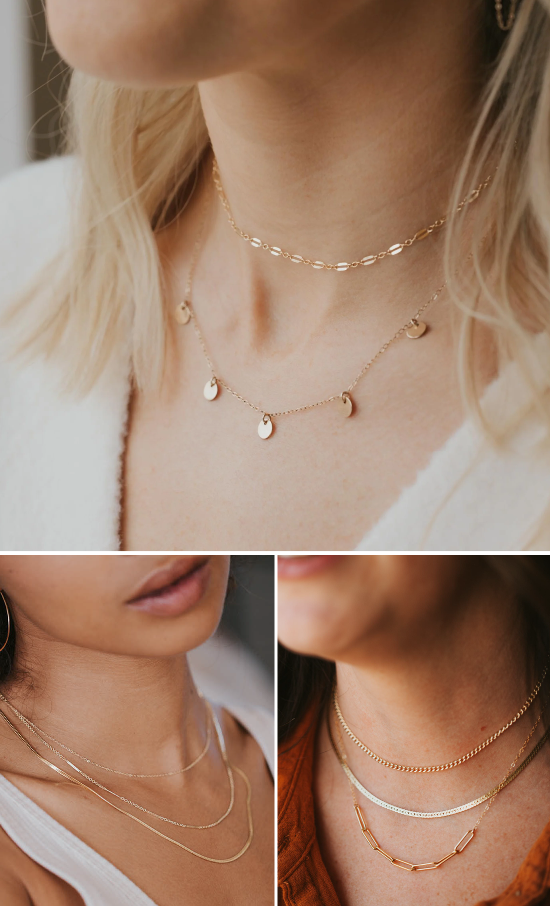 How to layer chains and necklaces