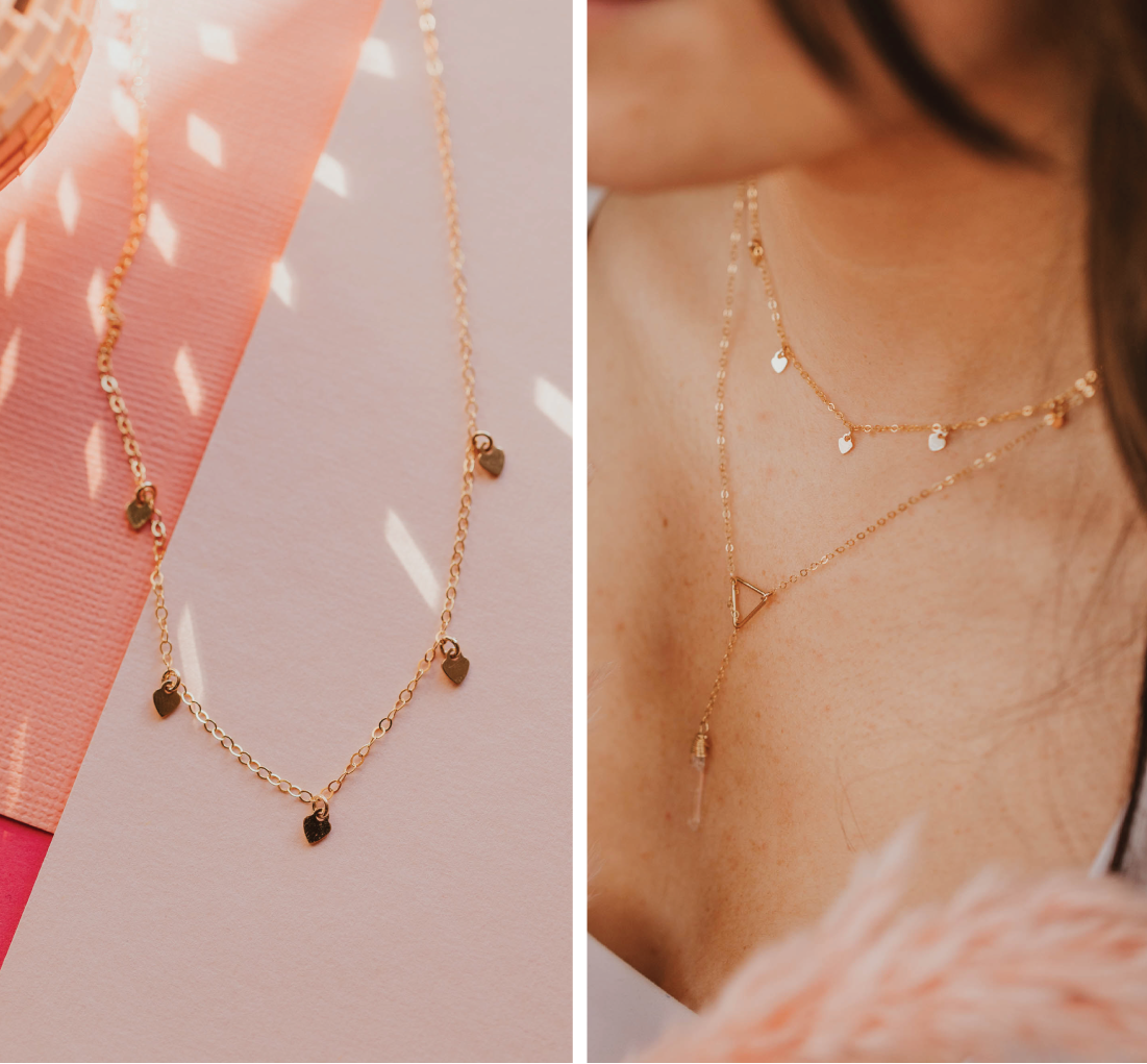 Smitten Necklace by Hello Adorn