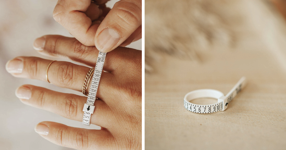 Know your ring size with Hello Adorn's Ring Sizer