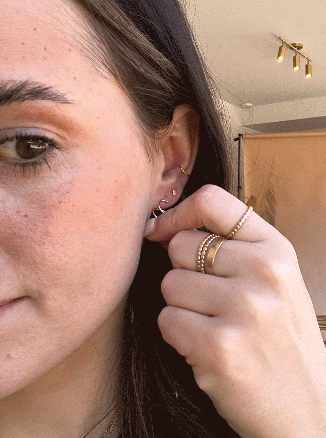 Tiny Twist Earrings from Hello Adorn