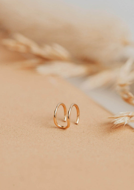 Tiny Twist Earrings, 14kt Rose Gold Fill / Smaller - 6mm by Hello Adorn