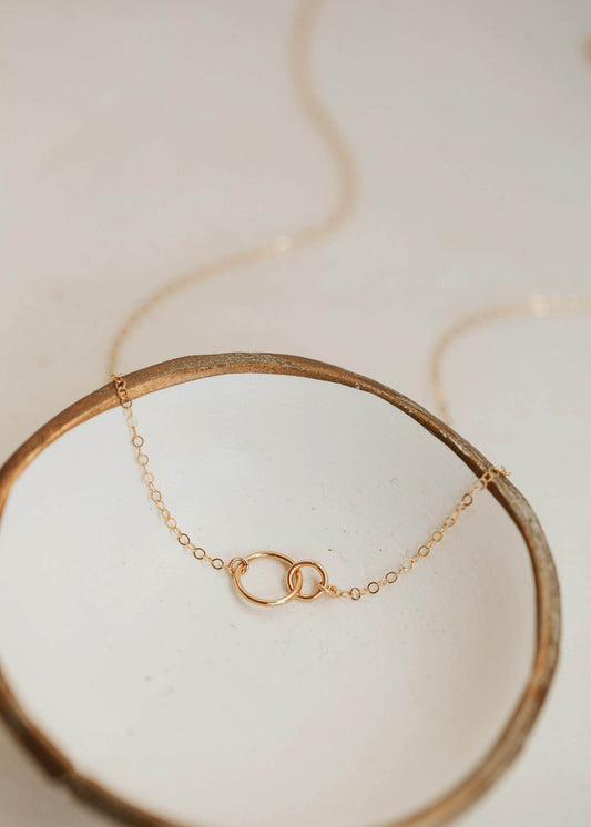 Sterling Silver Circle Necklace | Silver Willow Jewellery