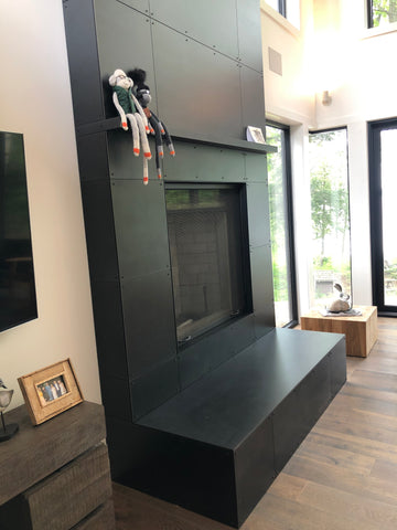 Metal Fireplace Surround