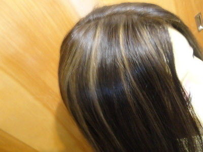 European Multidirectional 22 Straight Dark Brown With Blonde