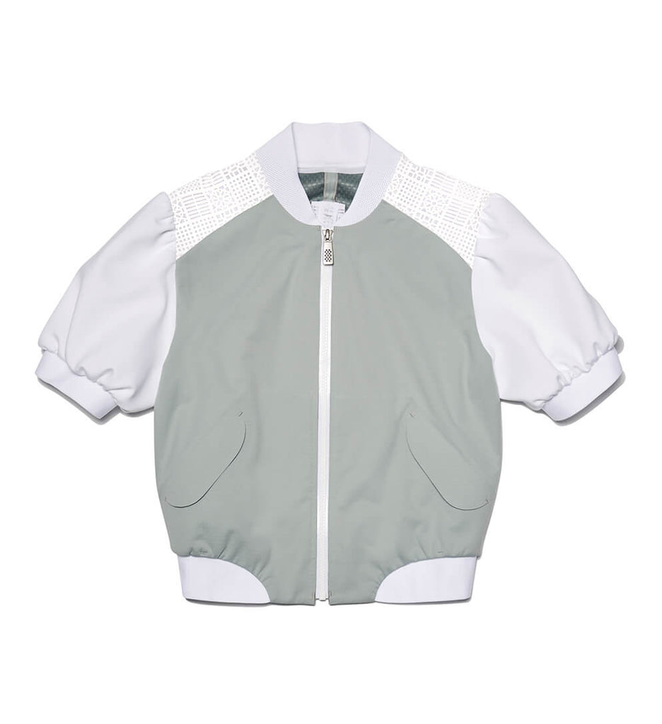 short sleeve bomber jacket