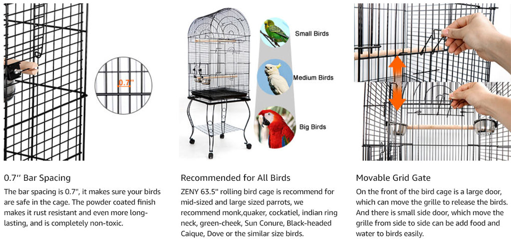 Zeny 63.5" large bird cage