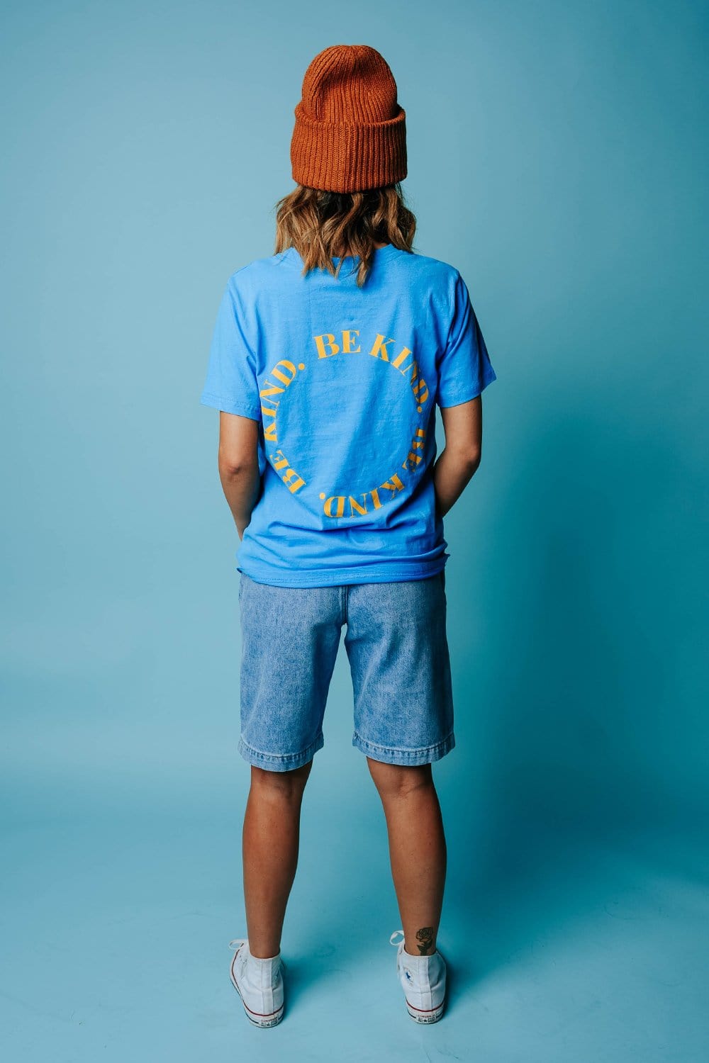 Be Kind Tee in Blue