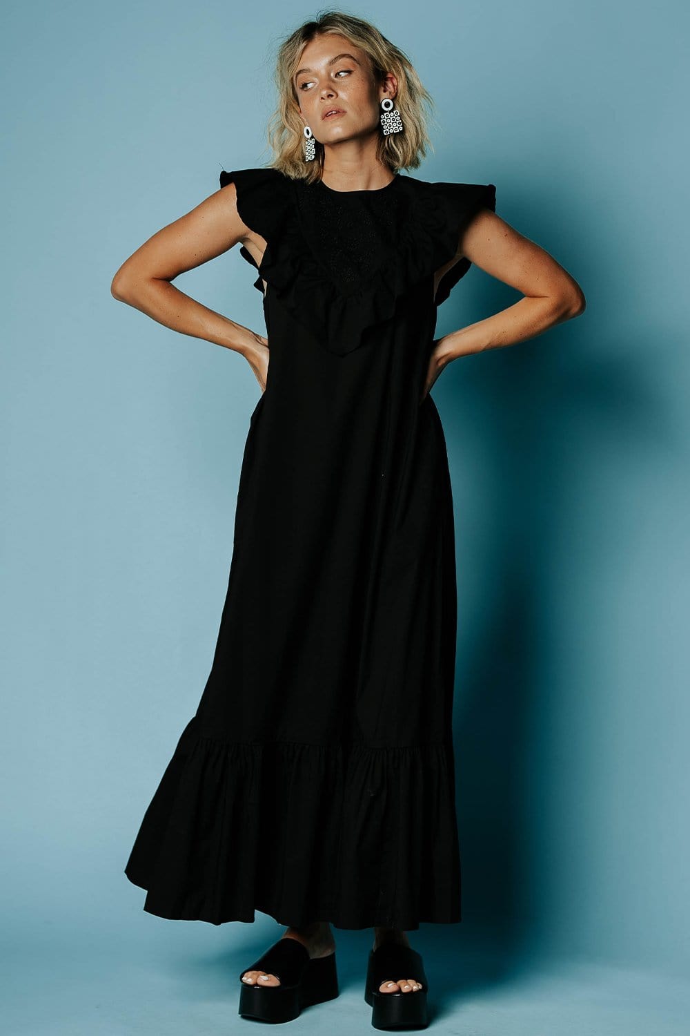 The Brenly Dress in Black