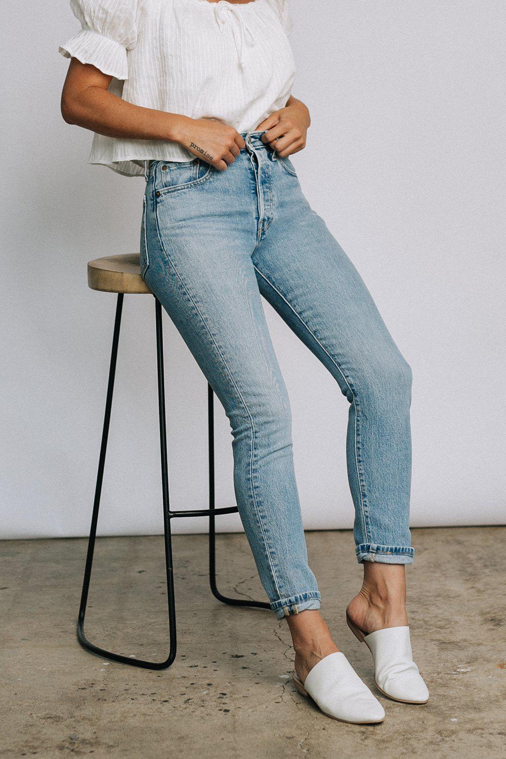 Levi's 501 Skinny in Tango Light