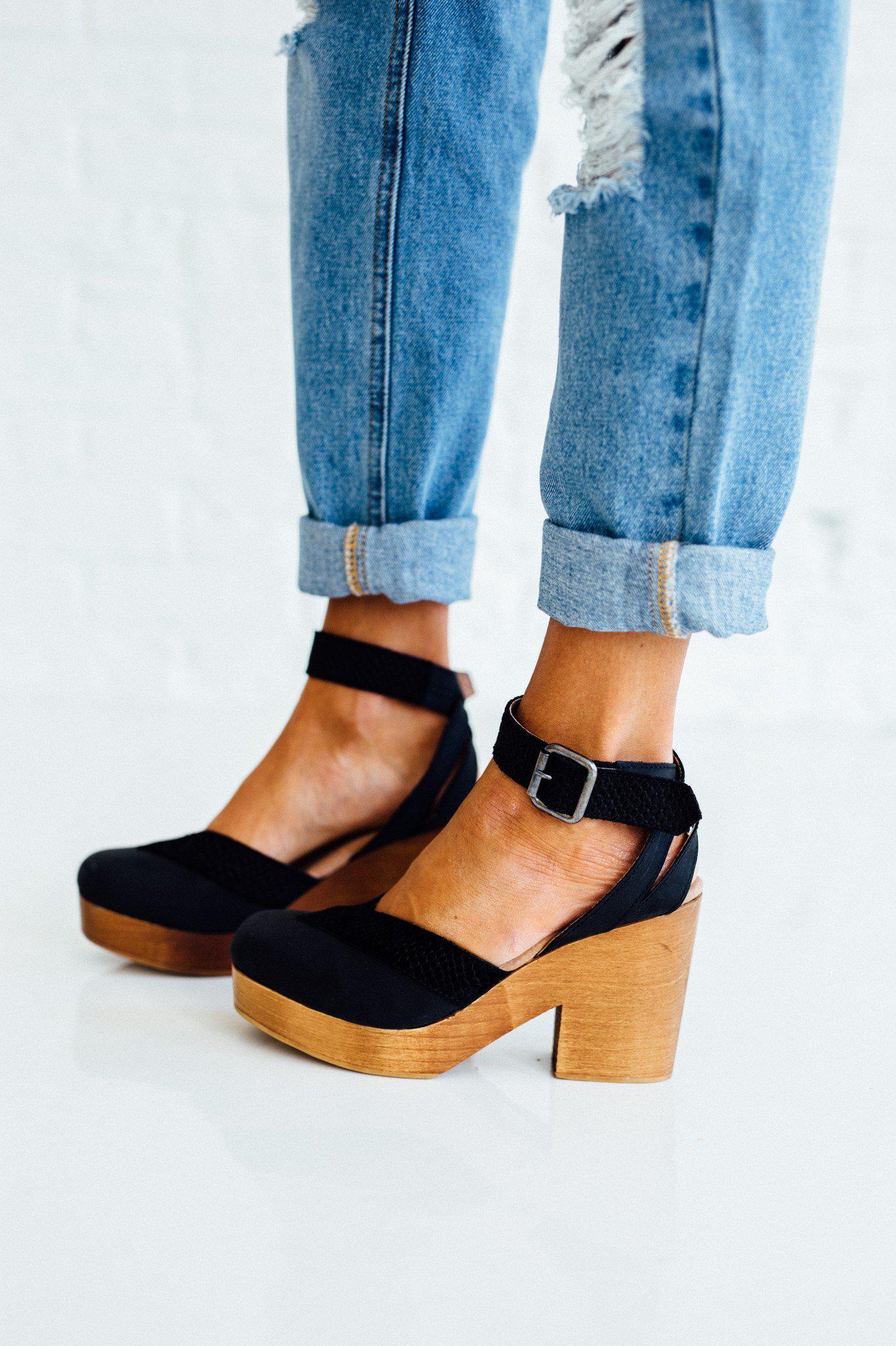 free people walk this way clog