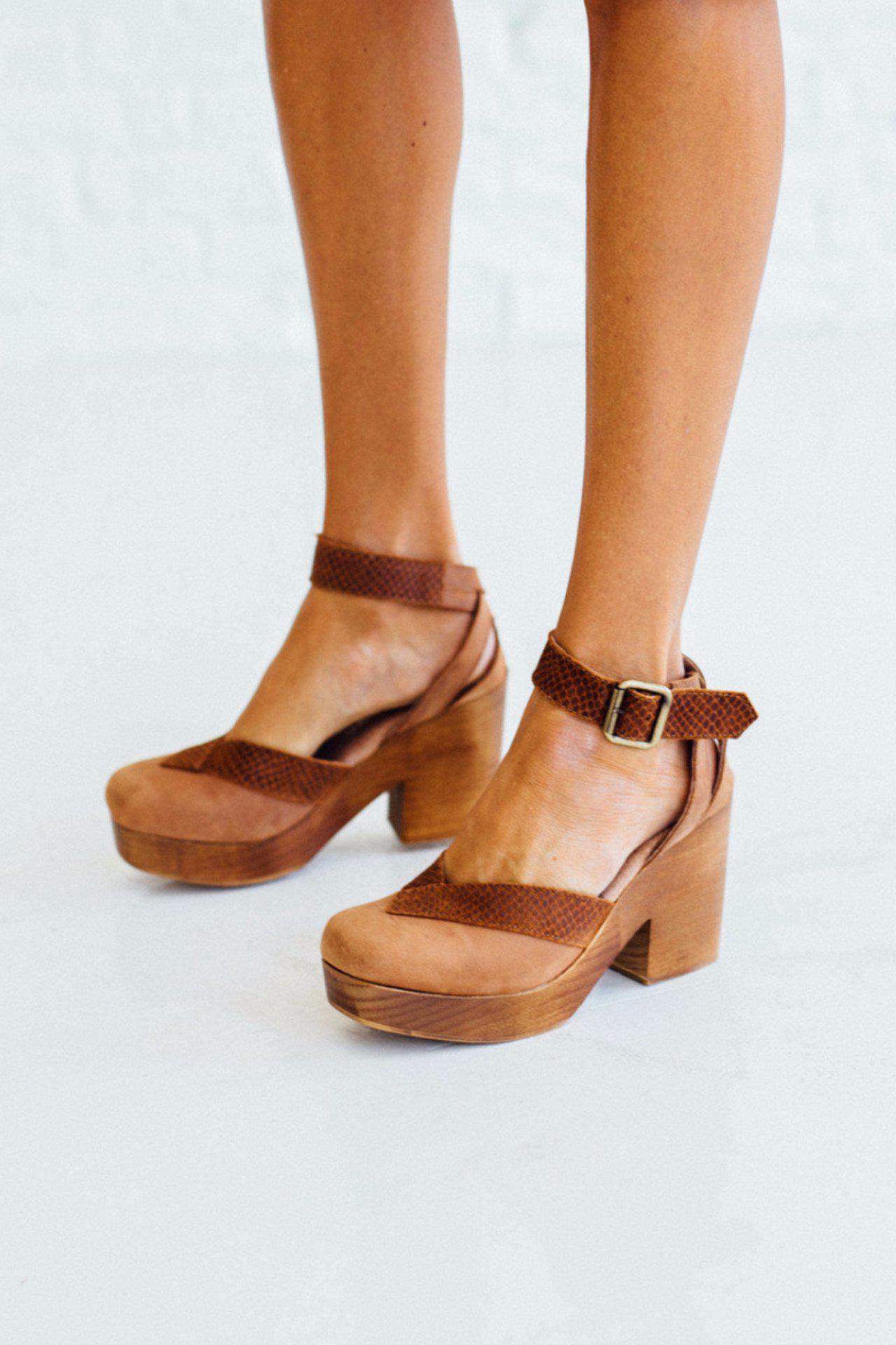 free people walk this way clog