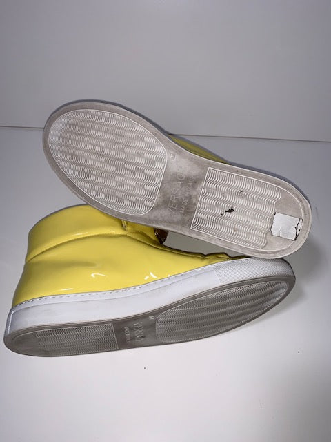 yellow versace shoes