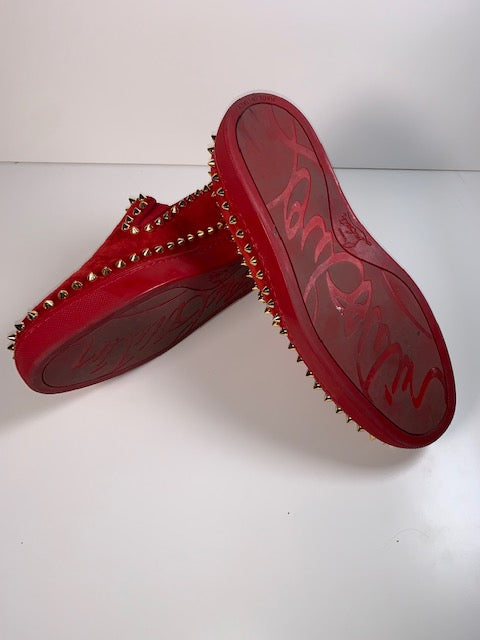 suede spiked louboutin