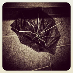 Storm damaged umbrella