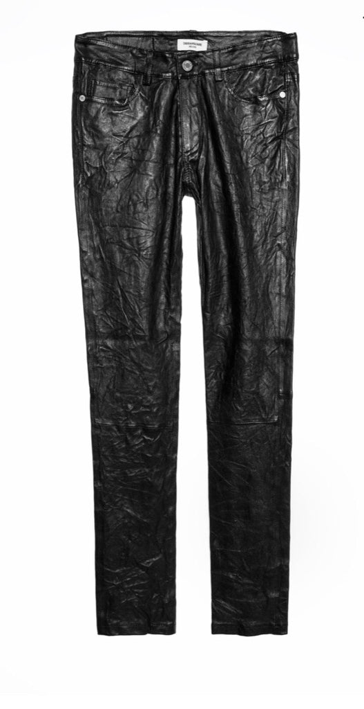 zadig & voltaire leather pants