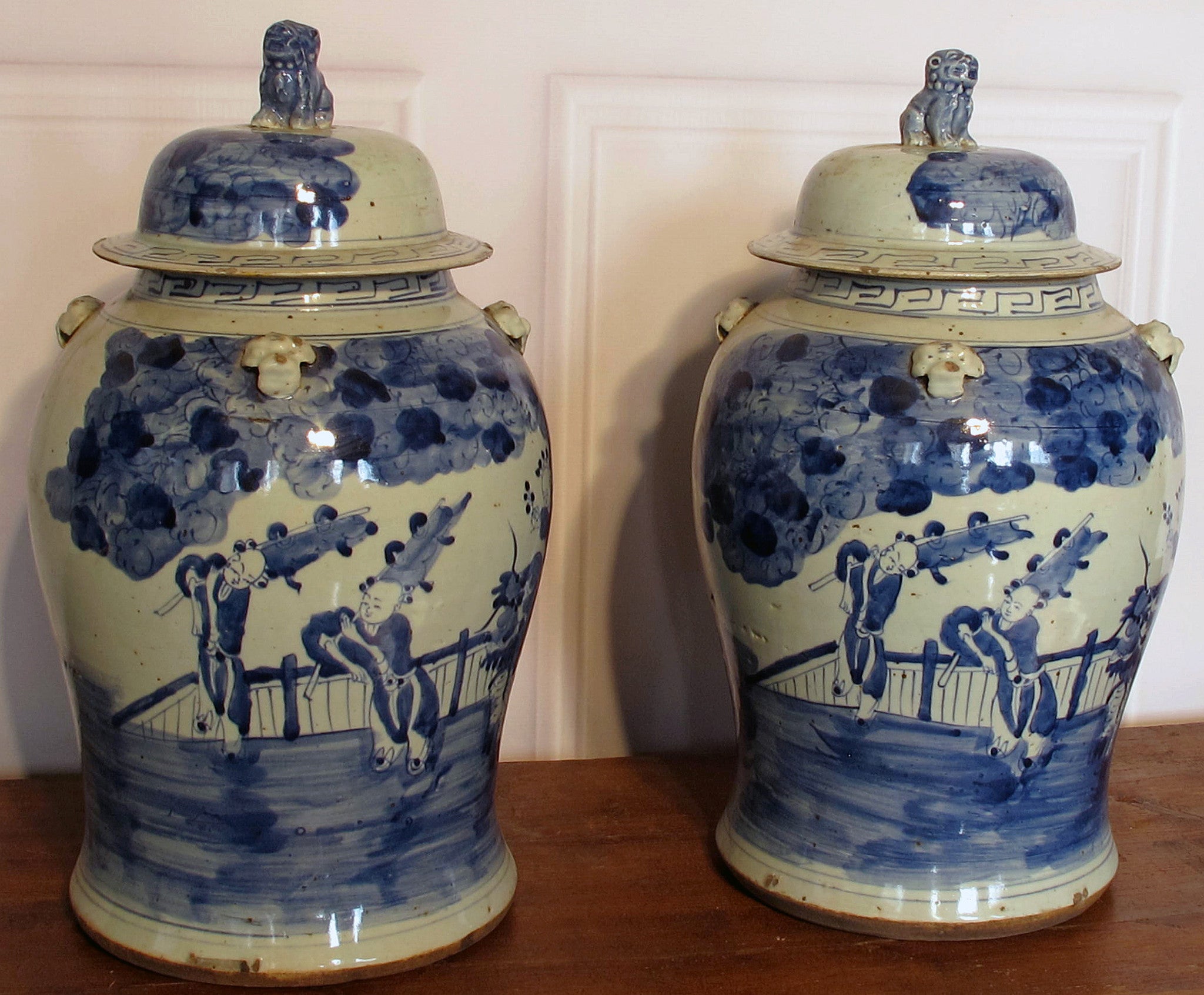 Z-Vintage Blue and White Porcelain Jar 3 - Dyag East