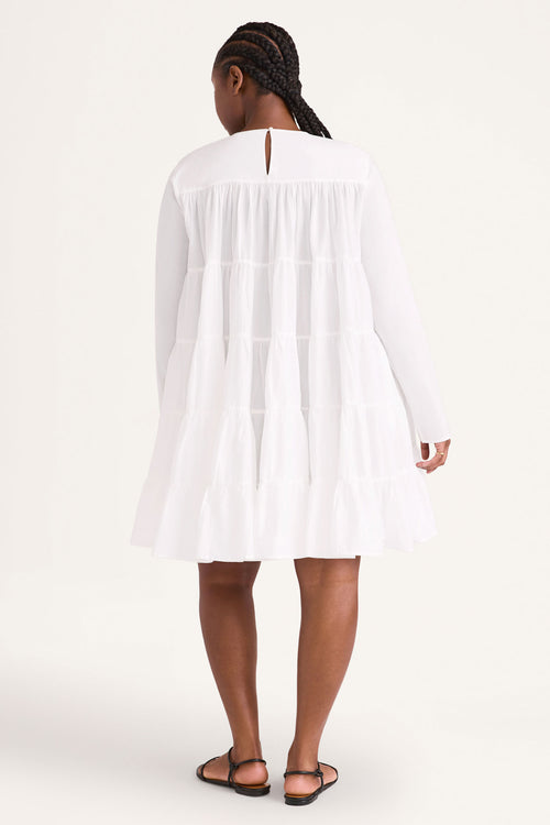 Merlette Soliman Tiered Dress in White
