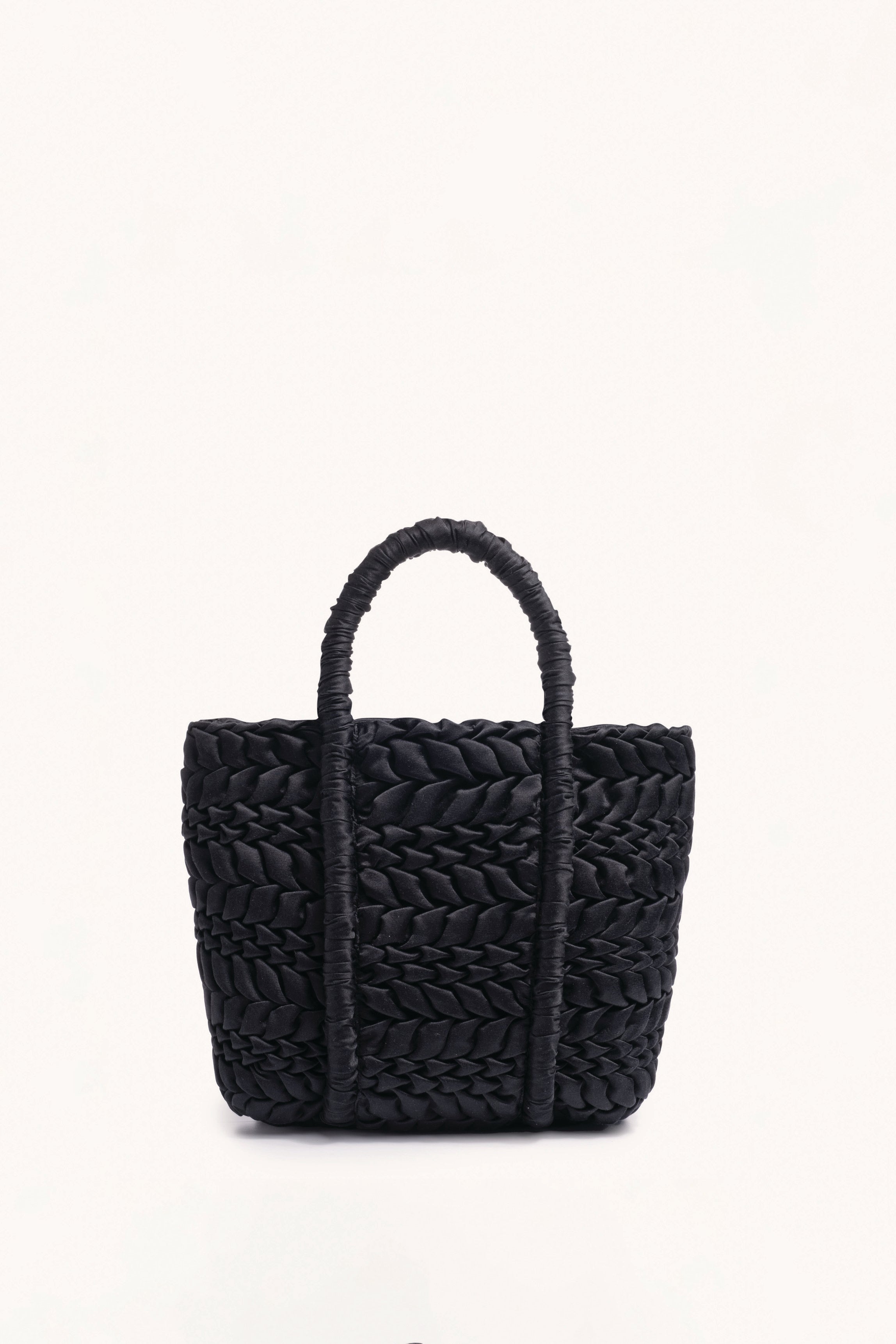 Asha Mini Cotton Silk Bag in Black – Merlette