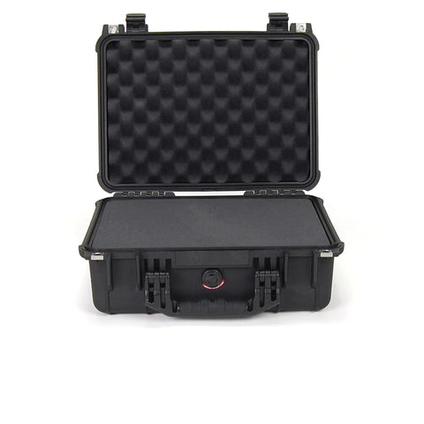 Open 1450 Pelican Protector Case in black with foam