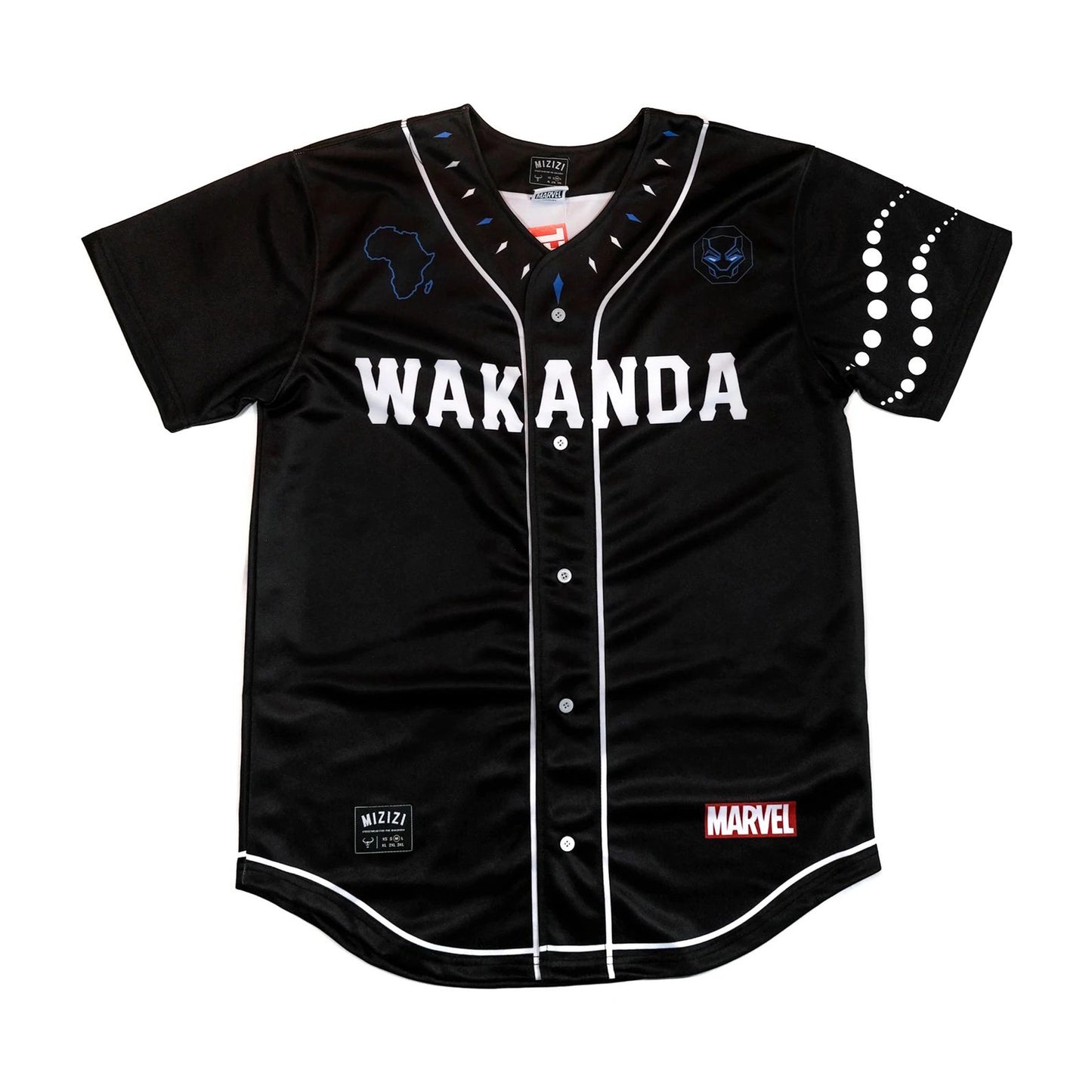 Kenya Baseball Jersey - Black