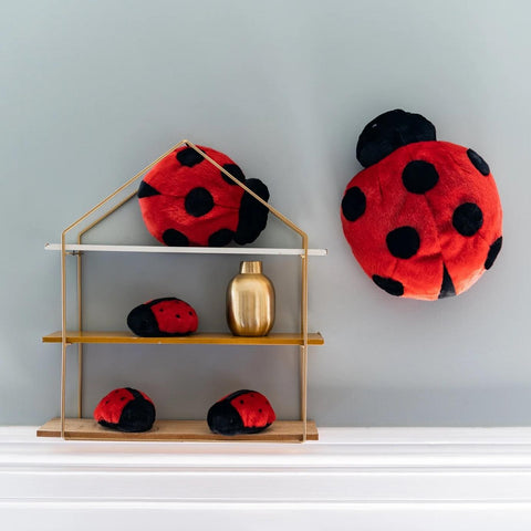 Ladybug soft toy, forest decoration, La Pelucherie