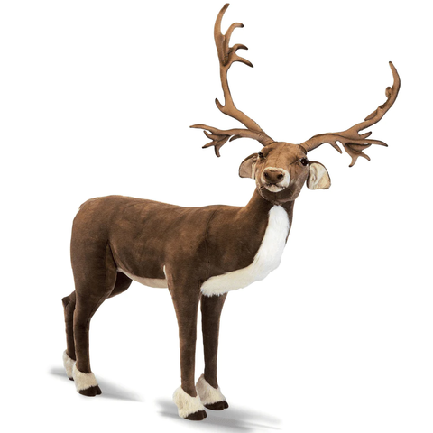 Giant Reindeer Soft Toy, Christmas Decoration and Gift, La Pelucherie