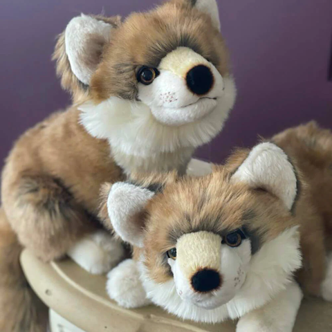 Peluche Loup, décoration chambre bébé animaux de la forêt, La Pelucherie